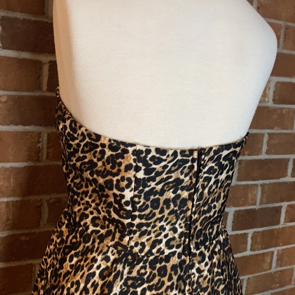 Strapless leopard Hilow dress size 7 - Picture 2 of 5